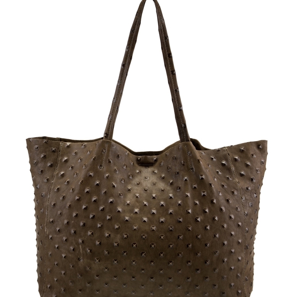 Streets Ahead Embossed Leather Tote Bag
